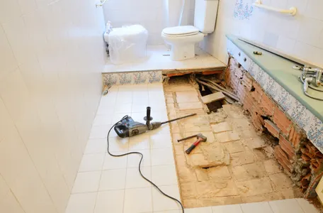 Wooden Bathroom Remodeling Work