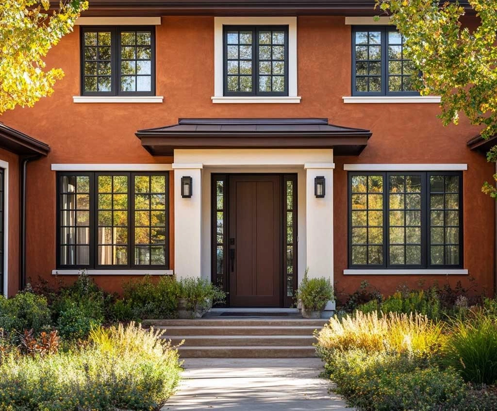 Terracotta and clay exterior colors trending for 2026