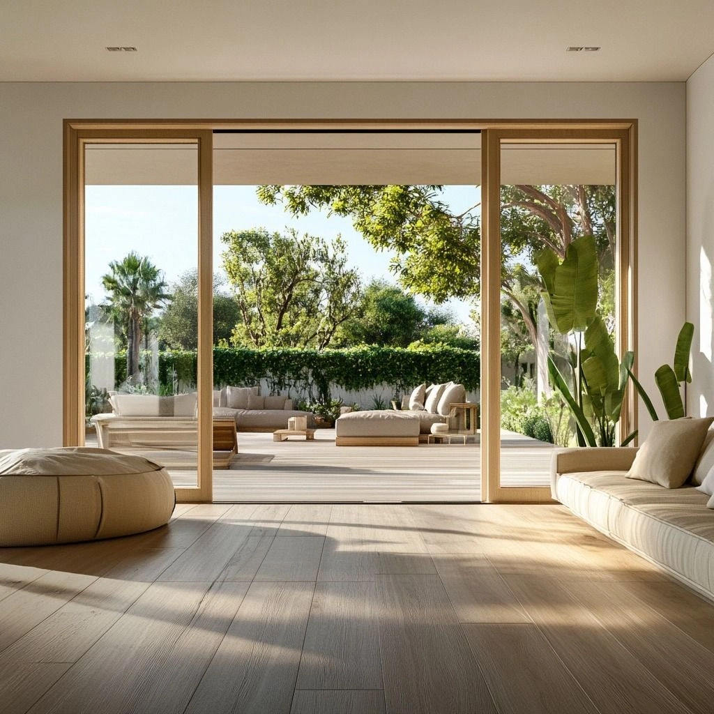 Mixed Material Exterior with Stone, Wood, and Stucco