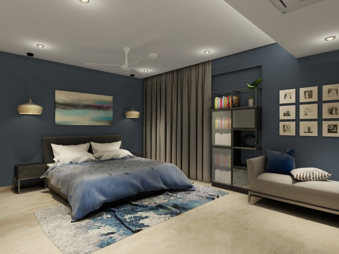 Blue Gray Room
