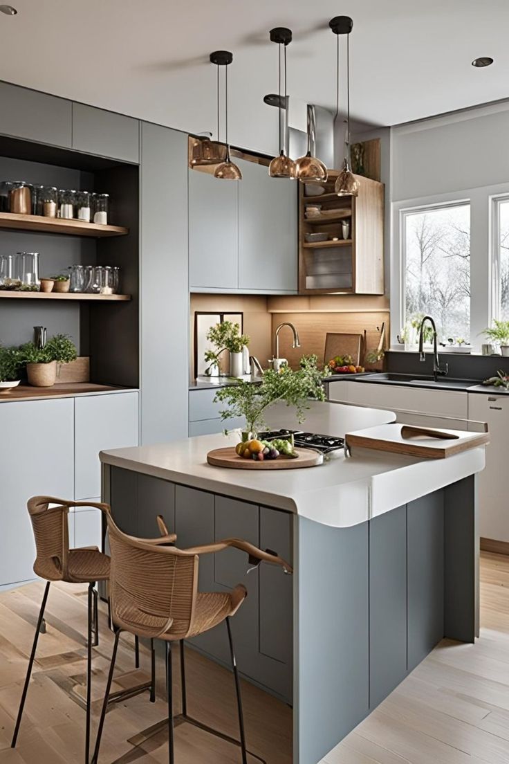 Island kitchen layout in Texas home 2026