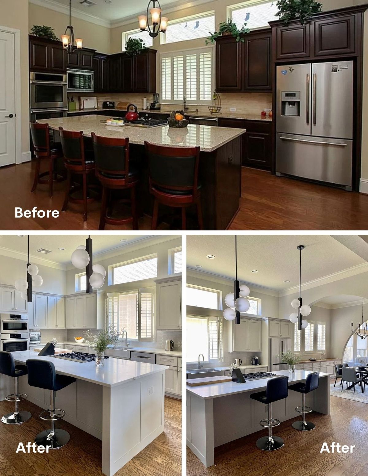Partial kitchen remodel in Spring TX home