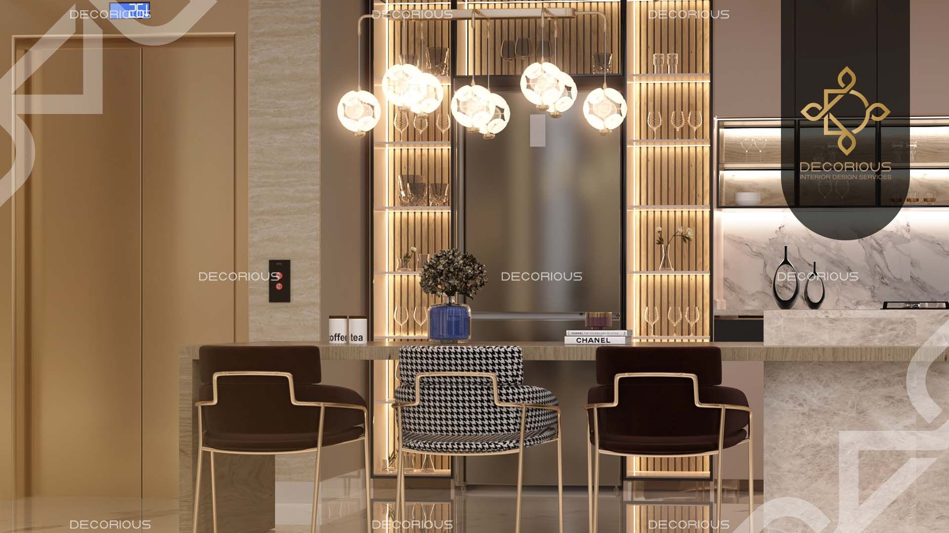 Lightened interior elements