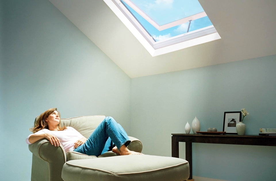 Skylights enhancing natural light