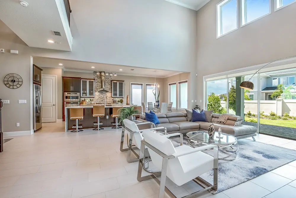 Defined spaces living room