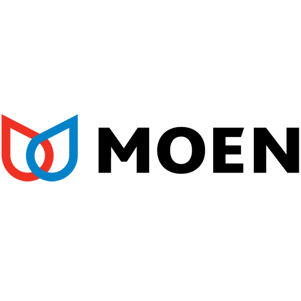 Moen bathroom fixtures logo for Magnolia TX remodels