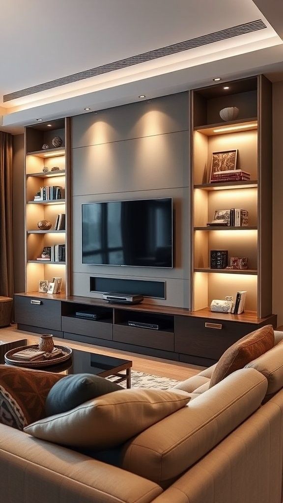 Custom Features Built-ins Media Walls Specialty Ceilings Project