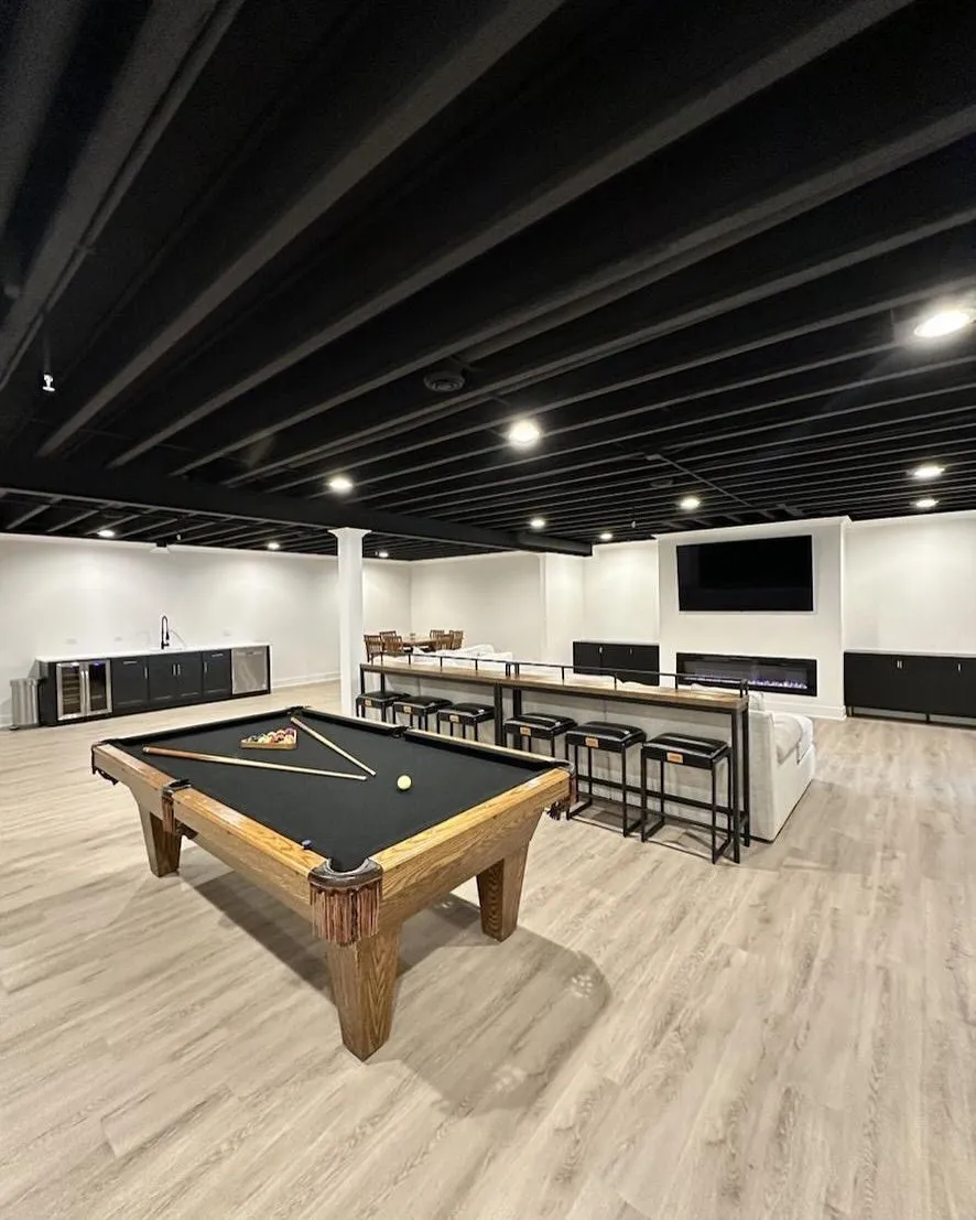 Basement Finishing and Full Buildout in The Woodlands, Texas