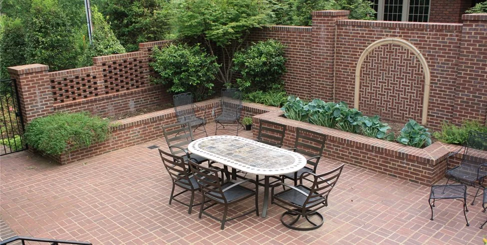 Brick patio construction for a Splendora TX property
